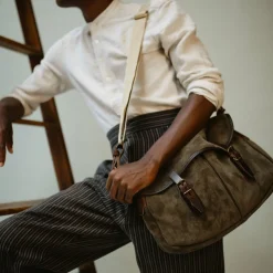 Musette du Pêcheur M / Cuir Velours