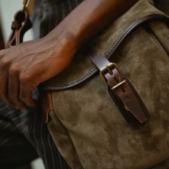 Musette du Pêcheur M / Cuir Velours
