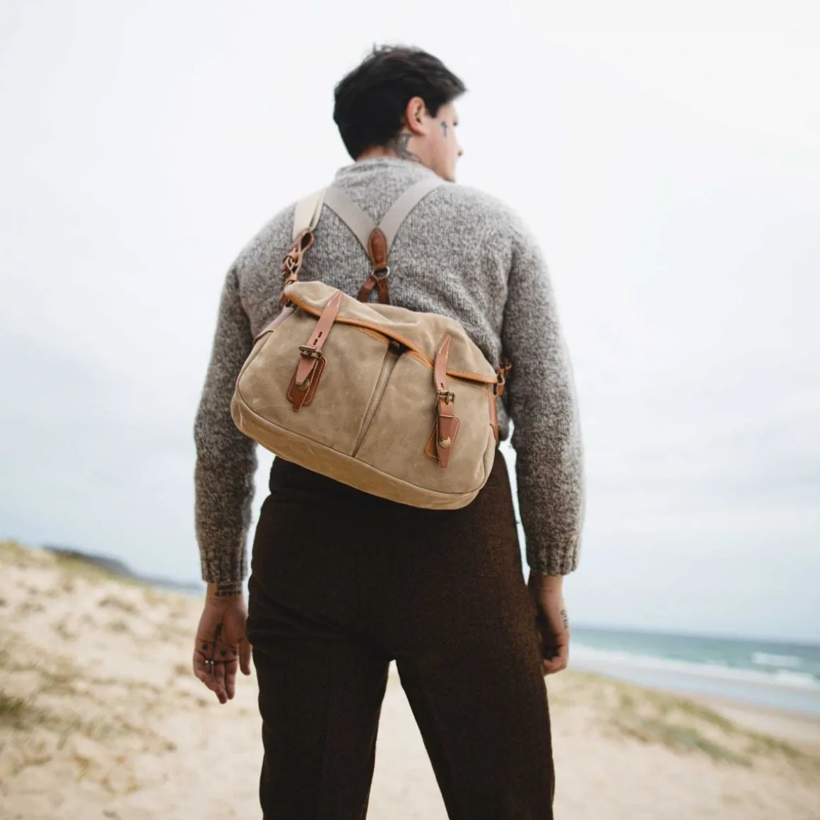 Musette du Pêcheur S / Cuir Velours