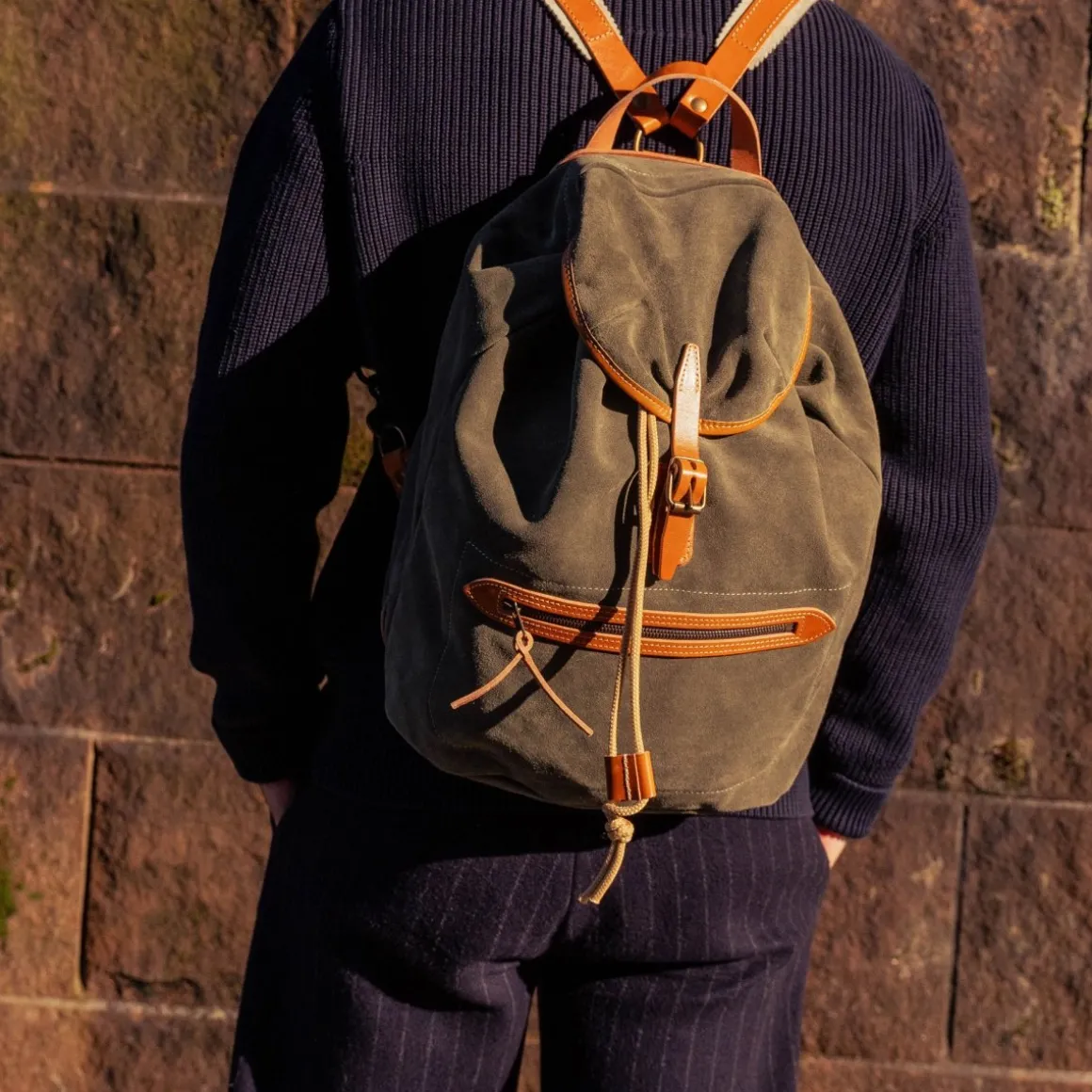 Sac à dos Camp / Cuir Velours
