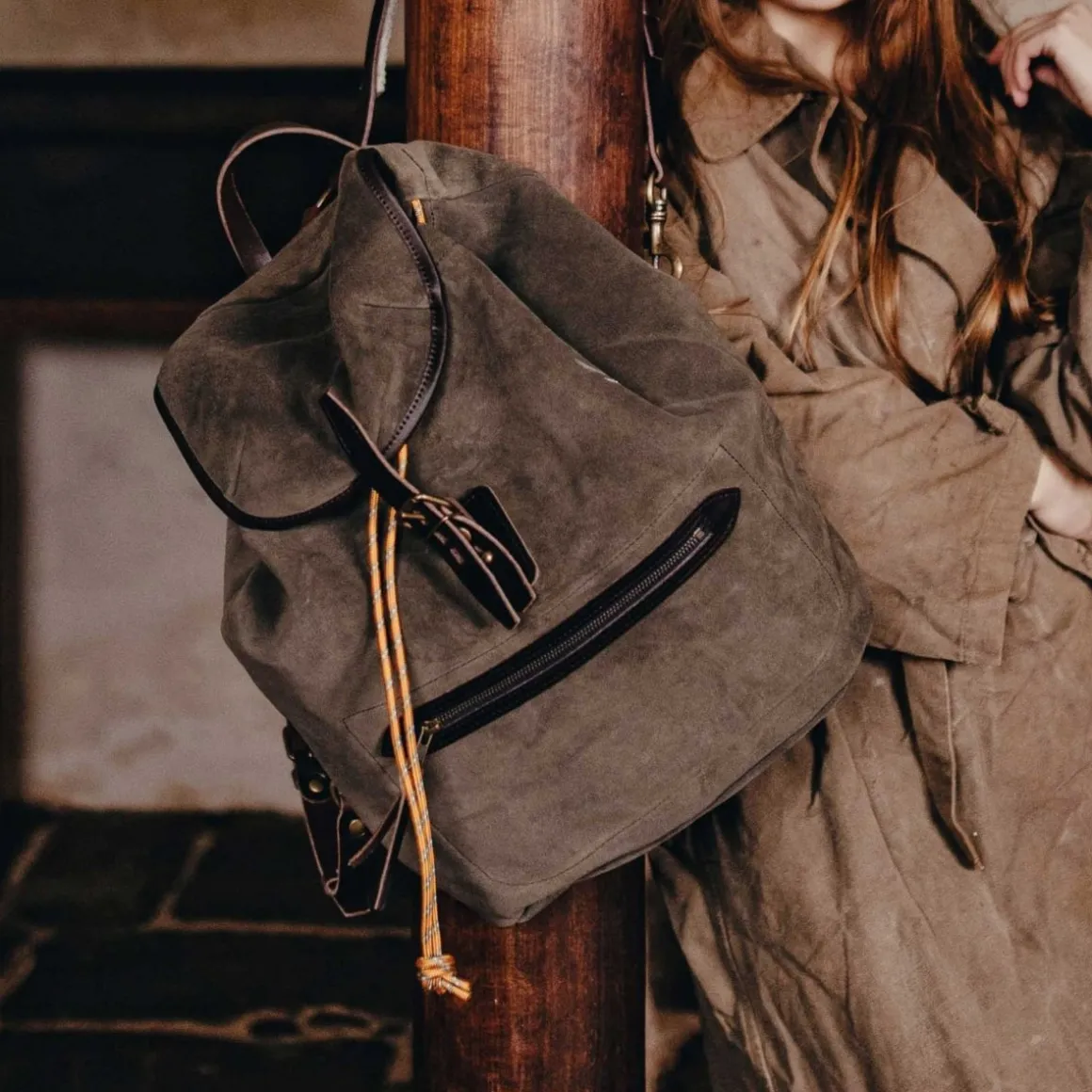 Sac à dos Camp / Cuir Velours